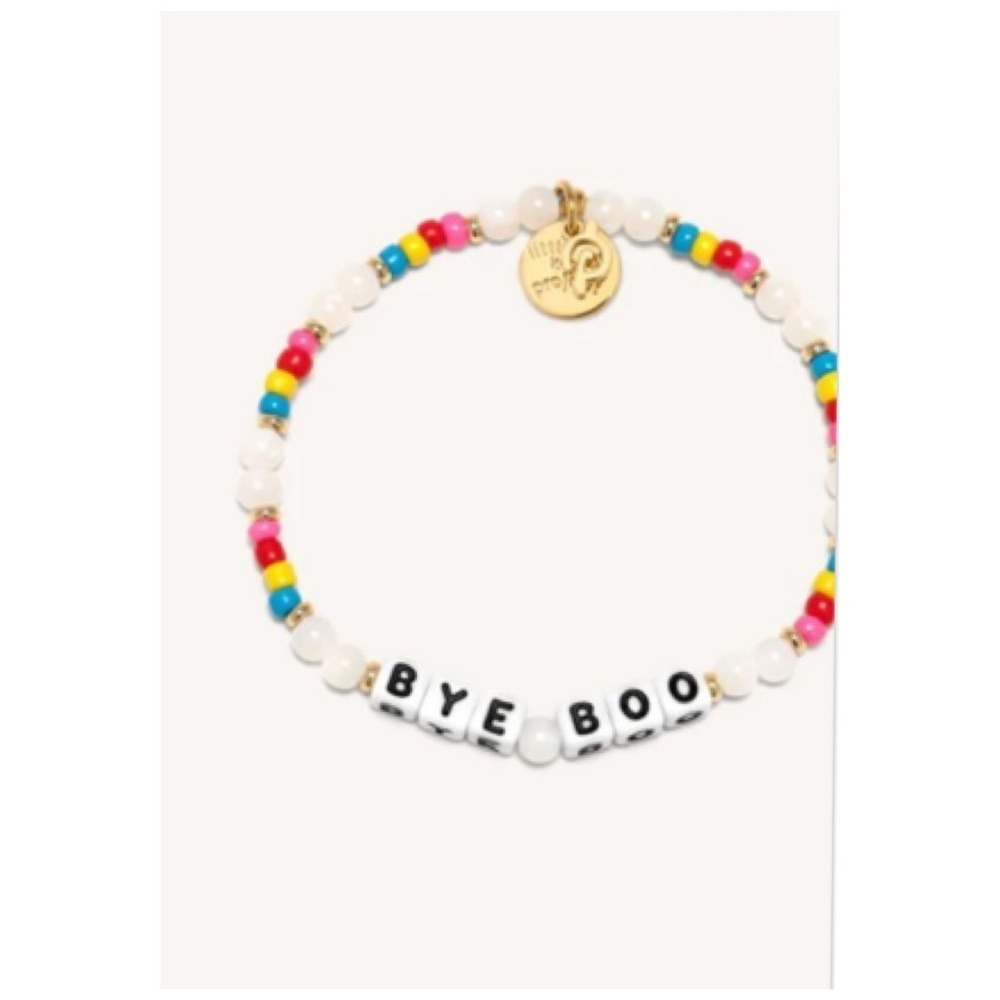 Little Words Project x Peloton Bye Boo Beaded Bracelet Stretch Stackable